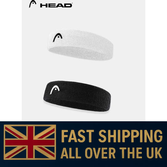 HEAD SPORTS HEADBAND SWEATBAND HAIRBAND SOFT COTTON TENNIS TRAINING SPORTS RUN