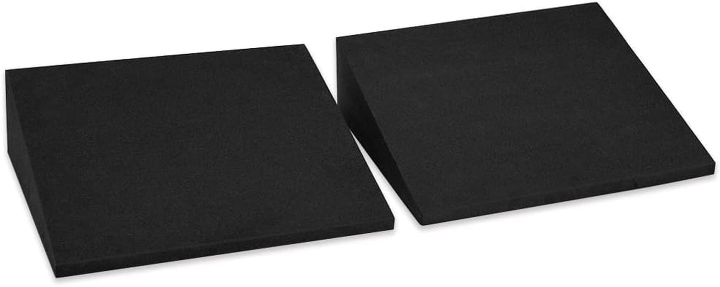 Yoga Wedge Blocks, XL Foam, 16.5°, 13 X 12.75 X 3.75 In, 2-Pack | Full-Foot Coverage, High-Density Support, Stacks for Storage, Heel and Calf Support, Squats, Stretching and Rehab